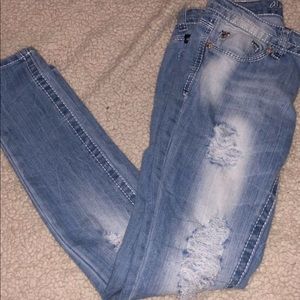 Almost Famous Distressed Skinny Jeans.